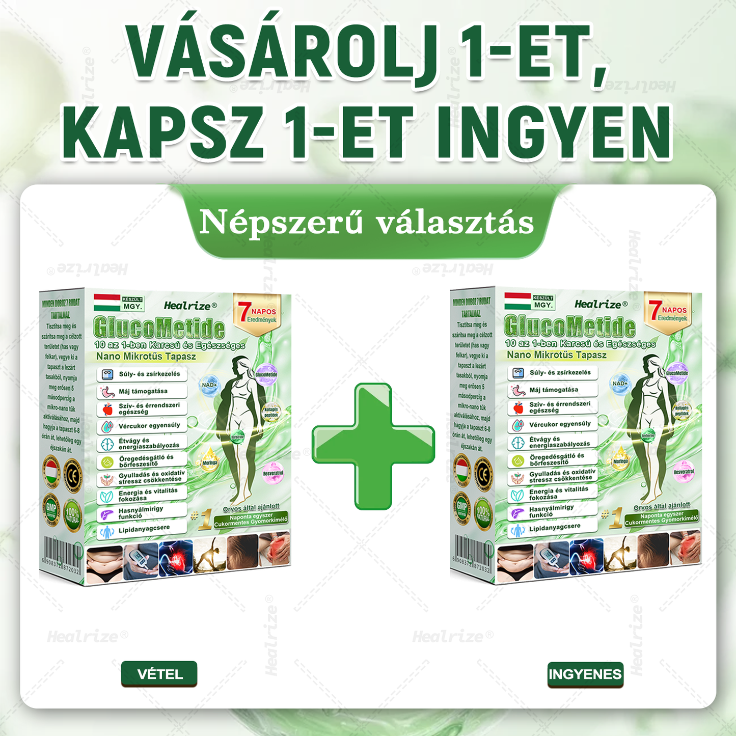 ⏰ Gratulálunk! Exkluzív ajánlatot nyitottál a Healrize® számára! Rendelésedért ma további 50%-os kedvezményt adunk! Kattints az alábbi linkre, hogy kihasználd ezt a különleges ajánlatot, az ajánlat hamarosan lejár! ⏰