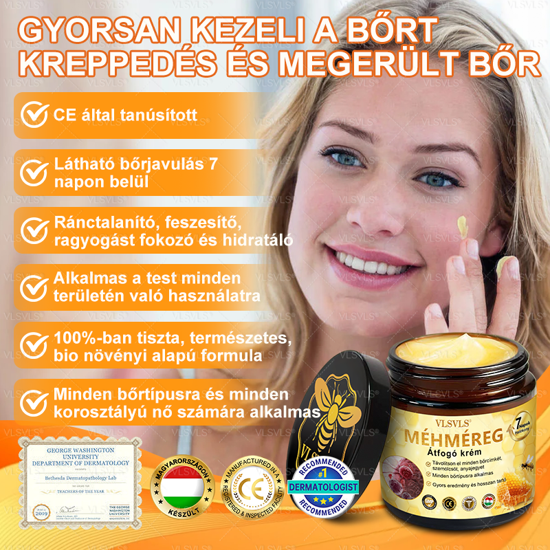 ✨VLSVLS™ Méhméreg Átfogó Krém 👑👑👑 UTOLSÓ NAP 80% KEDVEZMÉNY 🎉 (Minden korosztály számára alkalmas & BAD ajánlja)
